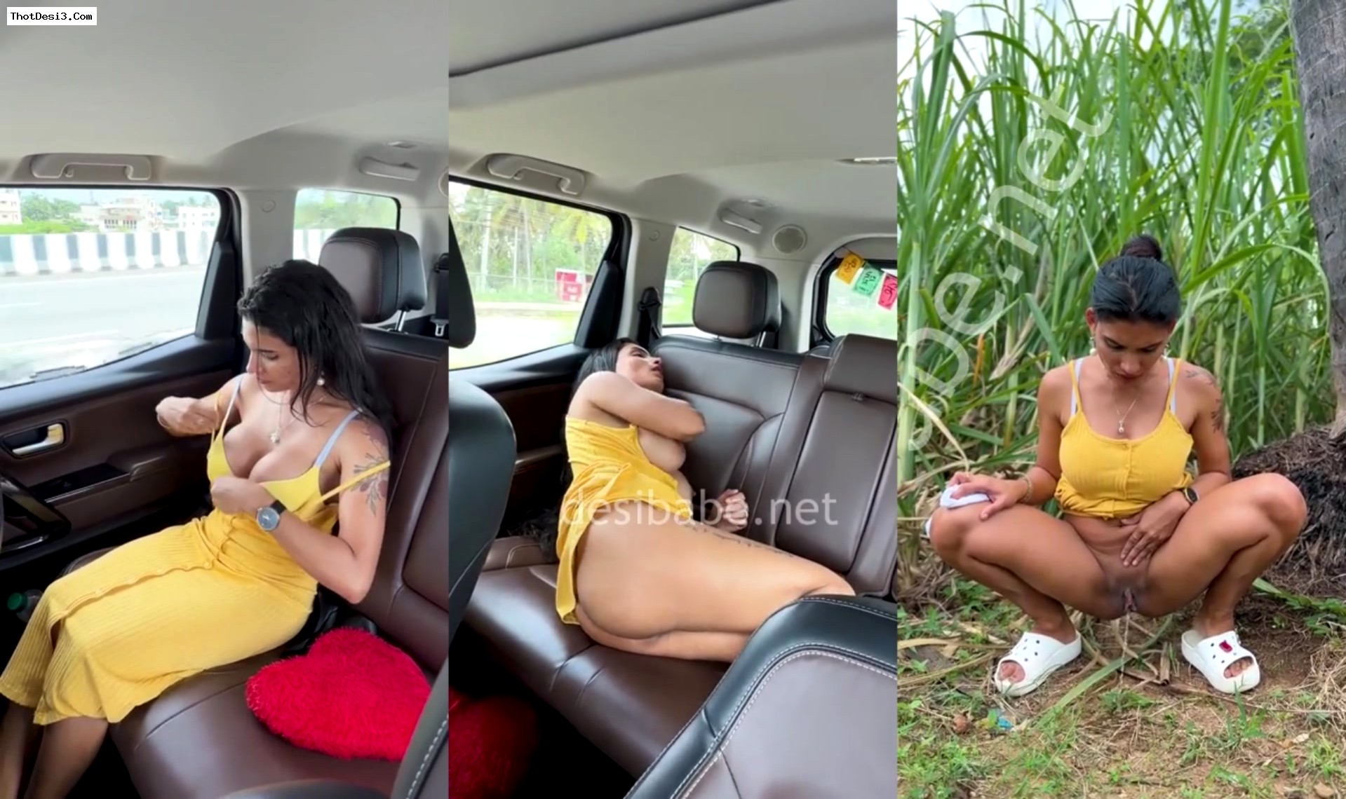 Hot Mallu Model Resmi Nair Exclusive New Video Fully Nude and Masturbates on a Running Car